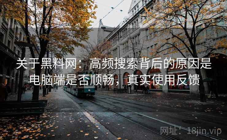 关于黑料网：高频搜索背后的原因是电脑端是否顺畅，真实使用反馈